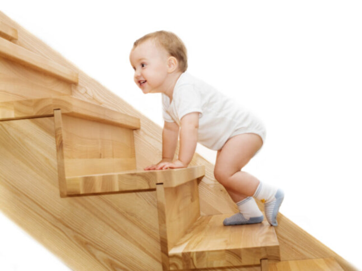 Baby proof store stairs no wall